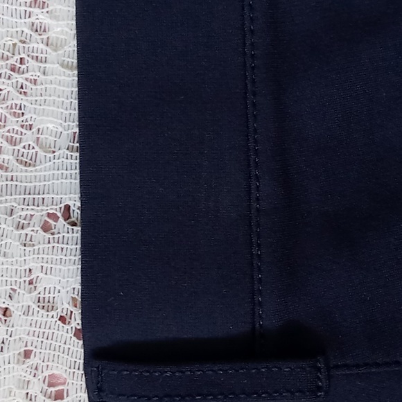 Betabrand Women's Classic Straight Leg Pullon Pants Navy Size Medium Petite - Picture 15 of 16